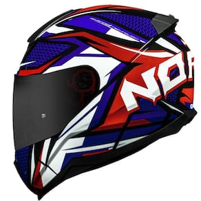 Capacete Norisk Razor Speedmax Azul Vermelho Branco