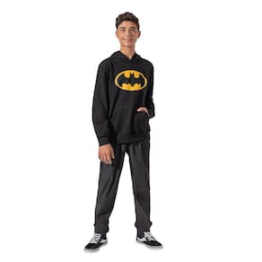 Blusa Moletom Infantil Manga Longa Com Capuz Batman Fakini Teens Ref:1549 12/18