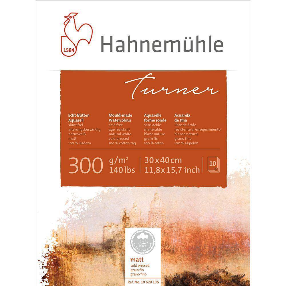 Bloco Aquarela William Turner 30x40cm Cold Pressed 300g/m 10 Fls Hahnemuhle 10628136