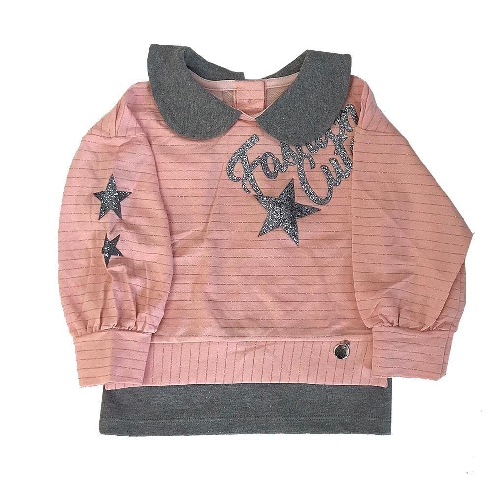 Blusa Manga Longa Malha Fashion Cute Kiki Xodó Ref: 2650004 1/4