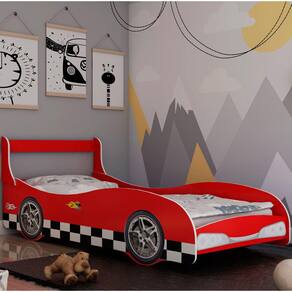 Cama Infantil Carro Drift - Vermelho / Branco - Rpm Móveis