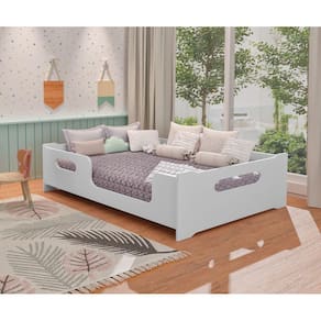 Cama Casal Montessoriana Encanto 100% Mdf -Exclusiva -Branca