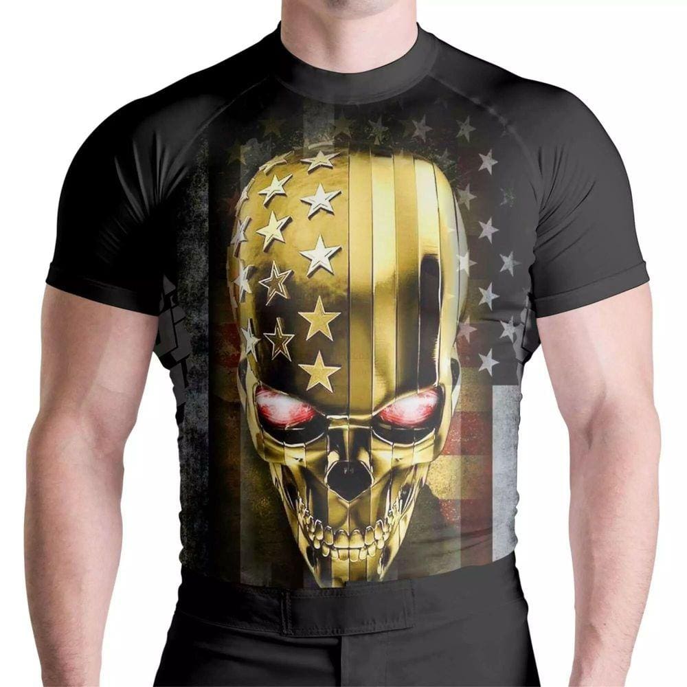 Rash Guard American Skull Mc Atlética Esportes