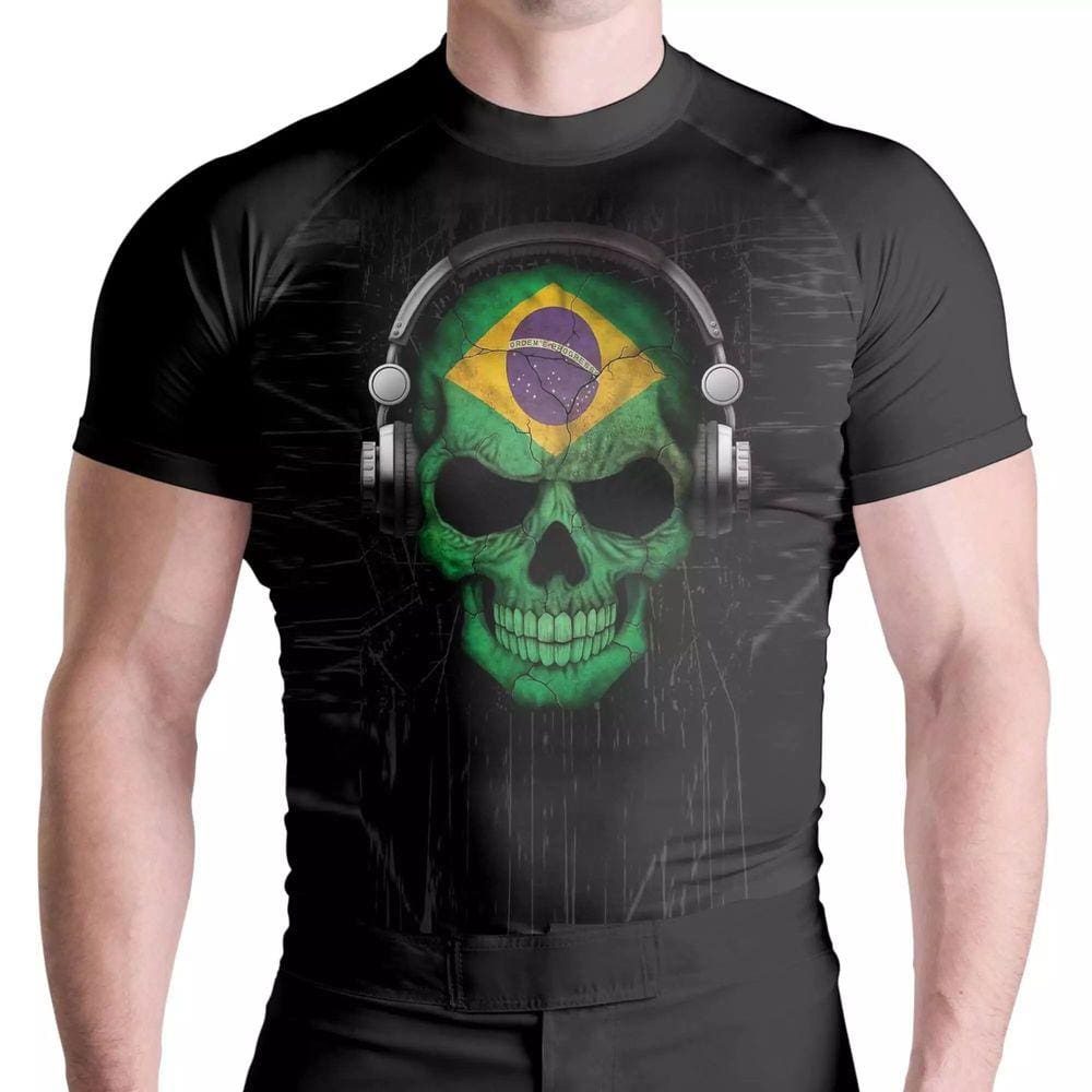 Rash Guard Brasil Skull Mc Atlética Esportes
