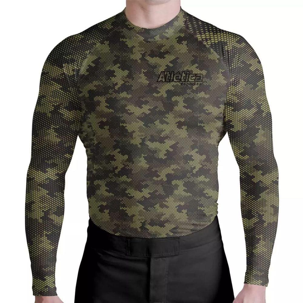 Rash Guard Camuflada Verde Atl