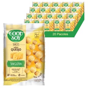 Snacks De Soja Goodsoy Sabor Queijo 25G  20 Pacotes