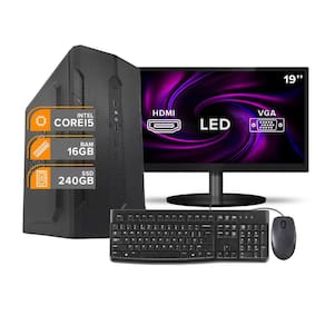 PC Completo i5 10Ger 16Gb SSD240Gb Mou/Tec Monit19