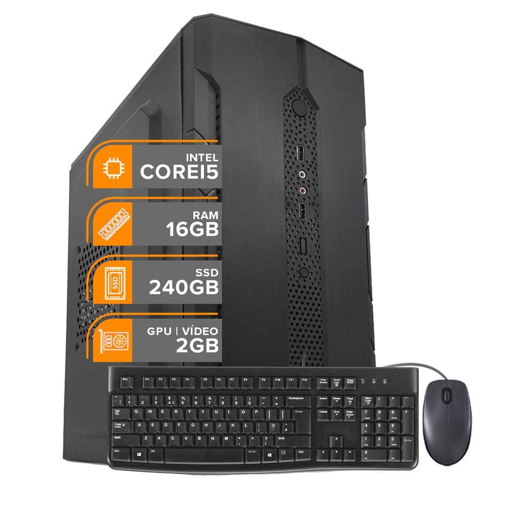 PC Computador i5 10Ger 16Gb SSD240Gb Mou/Tec
