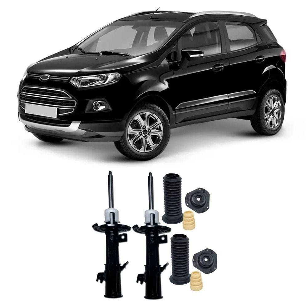 Par Amortecedor + Kit Batente EcoSport 4x4 (4WD) Dianteiro 2013 a 2021