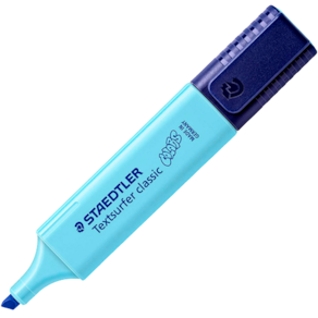 Marca Texto Textsurfer Classic Pastel Staedtler Cor Azul Céu