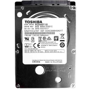 HD 1 TB para Notebook Toshiba - 128MB Cache - 5400RPM - Slim 7mm - MQ04ABF100