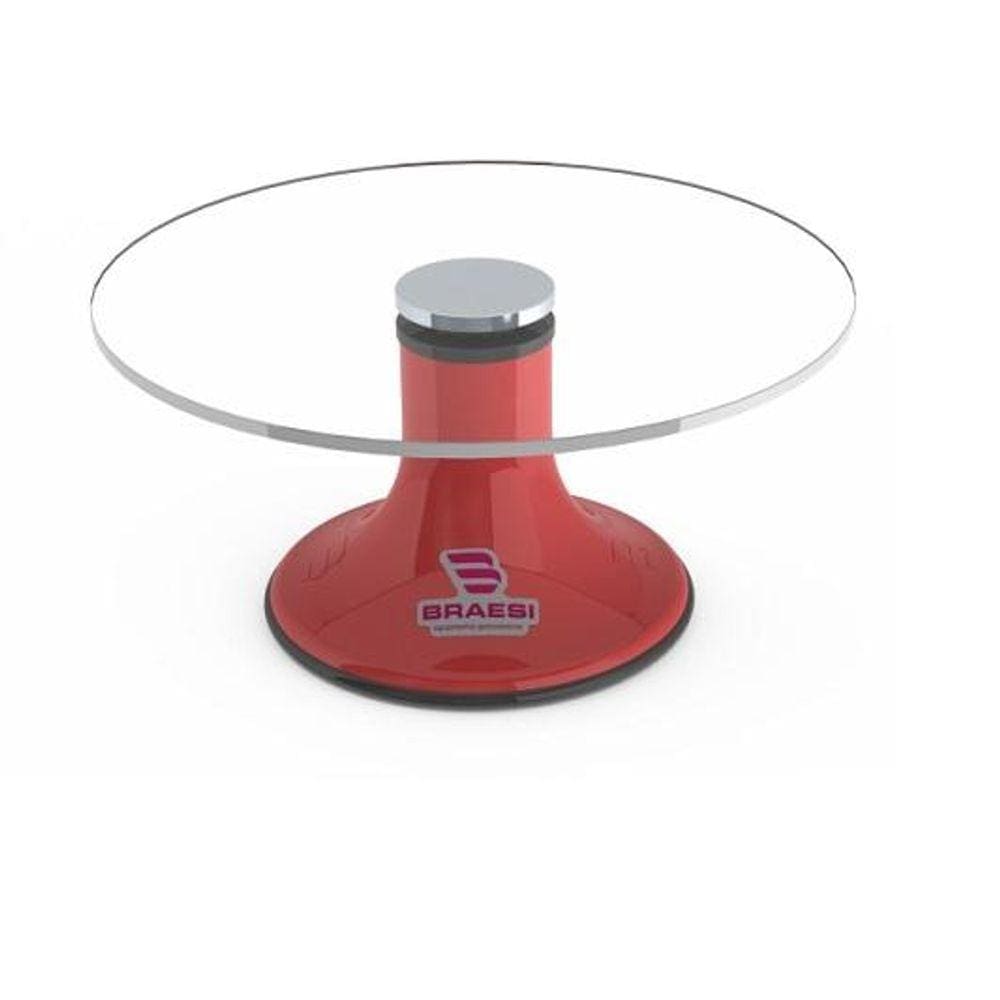 Bailarina Giratória de Confeitar Bolos Profissional BLB-300 Vermelho  - Braesi