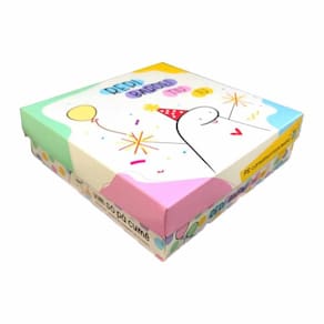 Caixa de Presente Estampada Flork Meme - 27cm x 27cm x 15cm