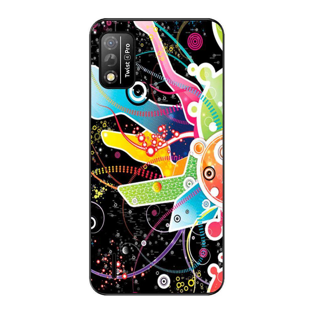 Capa Adesivo Skin058 Verso Para Positivo Twist 4 Pro