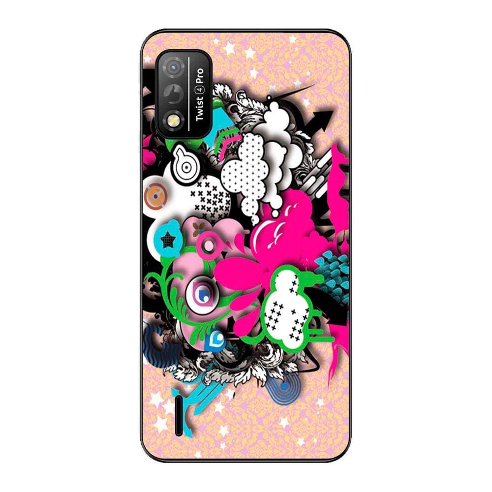 Capa Adesivo Skin104 Verso Para Positivo Twist 4 Pro