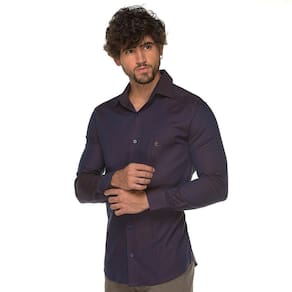 Camisa Social Manga Longa Masculino Slim Algodão Nobre Festa