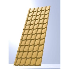 Telha PVC Plan 198x88cm Permatti Marfim