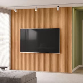 Painel Ripado Modular 250cm Marrom Fosco