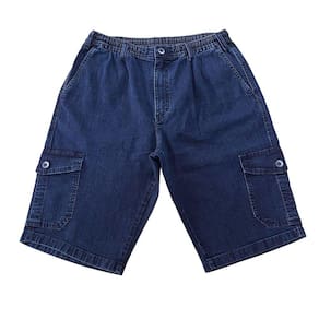 Bermuda Masculina Jeans Confort Elastico Bolso Cargo Plus Size 50 Ao 56 Jamer
