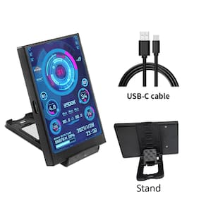 Display IPS 3,5 Polegadas Monitor de Dados USB-C PC Gamer