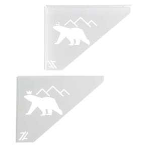 Par Mãos Francesas Urso Branco Decorativa 20Cm Ornamentada Zarg