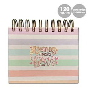 Bloco De Notas Espiral Apenas Coisas Boas 120Fls Merci
