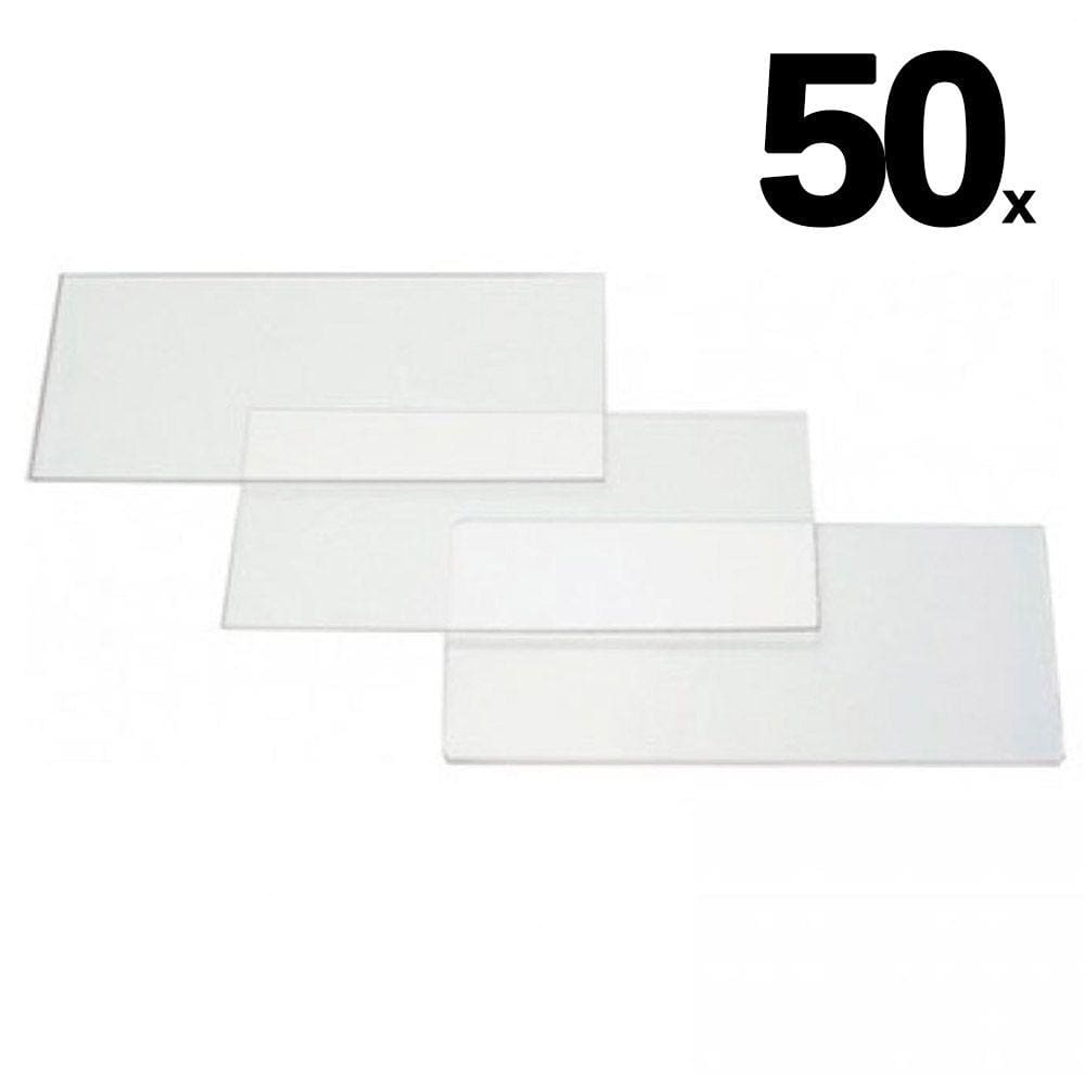 Kit 50 Lente de Cobertura em Vidro Retangular Incolor 105x50x3mm - Delta Plus