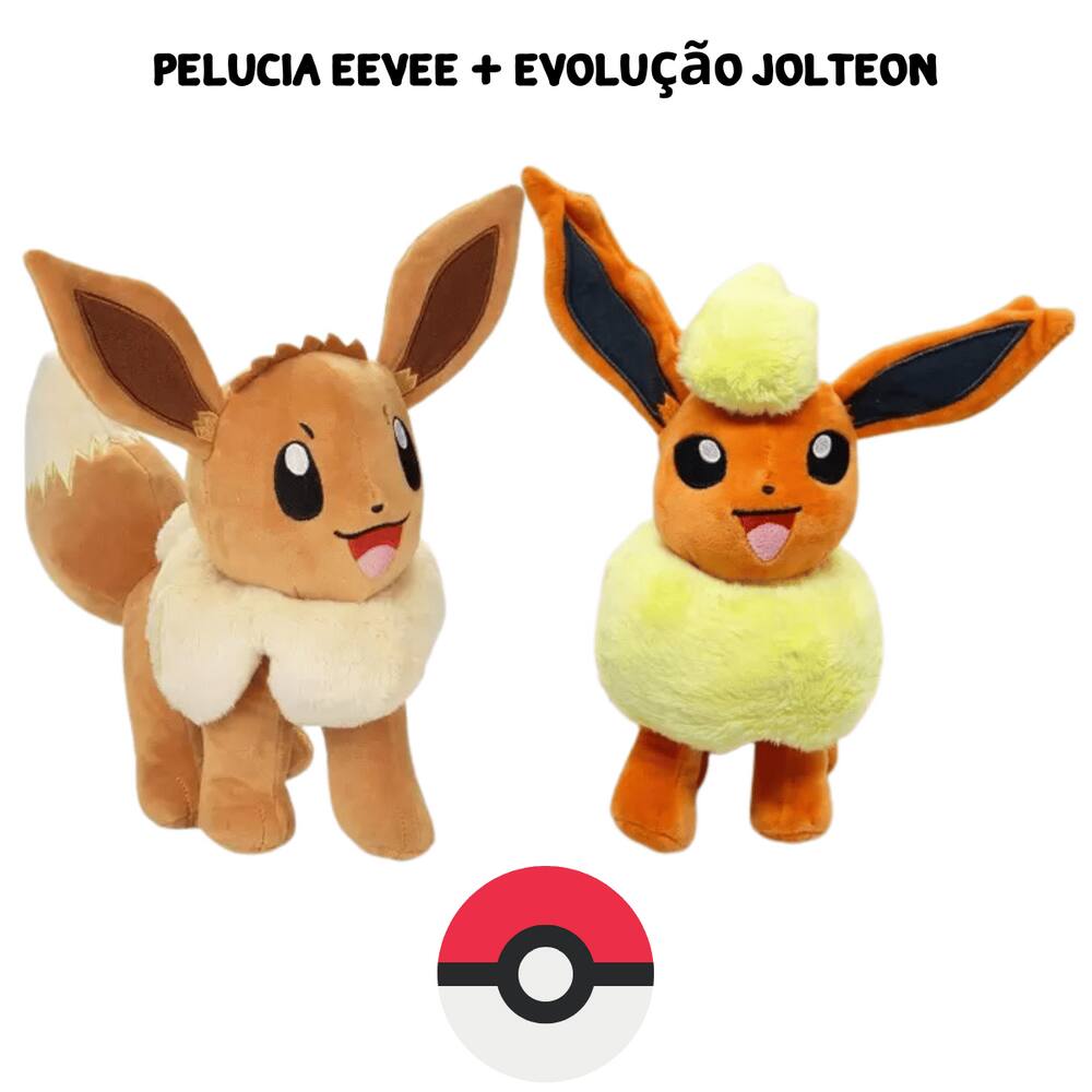 Pelucia Pokemon Eevee Evolução Cachorro 20cm Sunny 3545 - Sunny