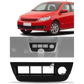 Moldura Suporte Porta Botões 4 Posições Gol G5 Preto