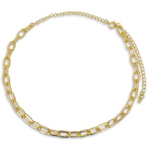 Choker Corrente Cartier Grossa Banhada Ouro 18k Semijoia