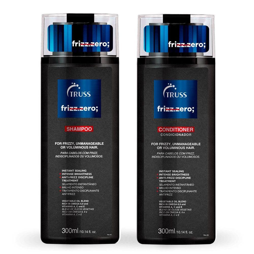 Shampoo + Condicionador Truss Frizz Zero; 300Ml