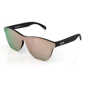 Óculos de Sol HUPI Seasons Preto - Lente Rose Espelhado