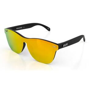 Óculos de Sol HUPI Seasons Preto - Lente Dourado Espelhado
