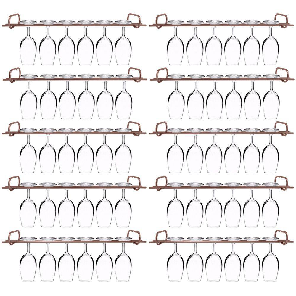 Conjunto 10 Organizadores Suportes De Taças 42cm Porta Taças Retos