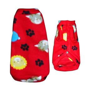 Roupa Para Cães - Suéter De Inverno Vermelho Animais M