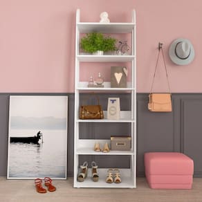 Estante para Livros 6 Prateleiras Floripa Artely Branco