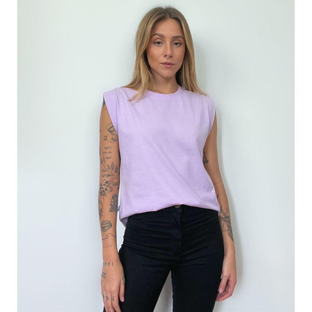 Camiseta Aveloz Feminina Muscle Tee Lilás