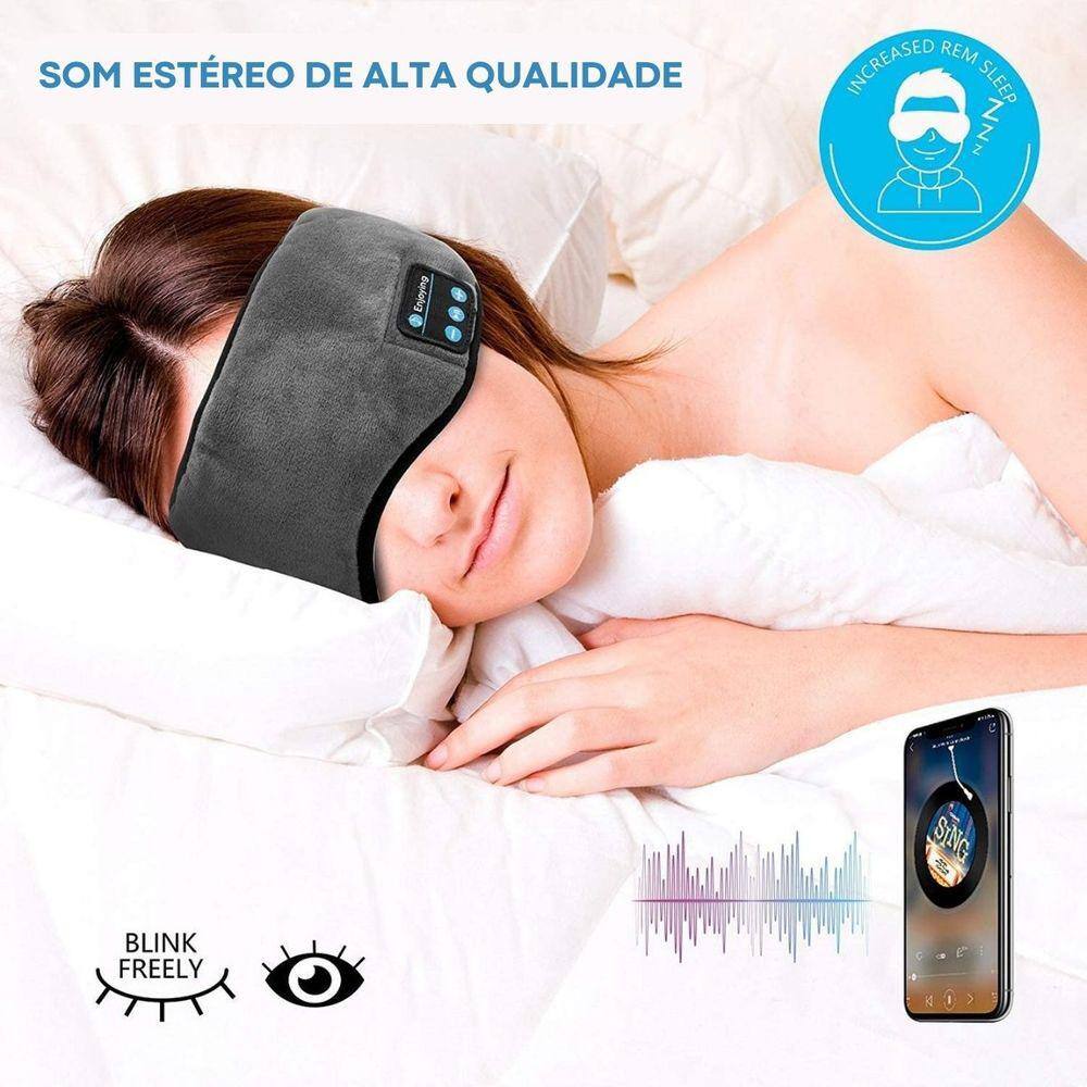 Máscara Para Dormir com Fone Bluetooth - Relax Sleeping