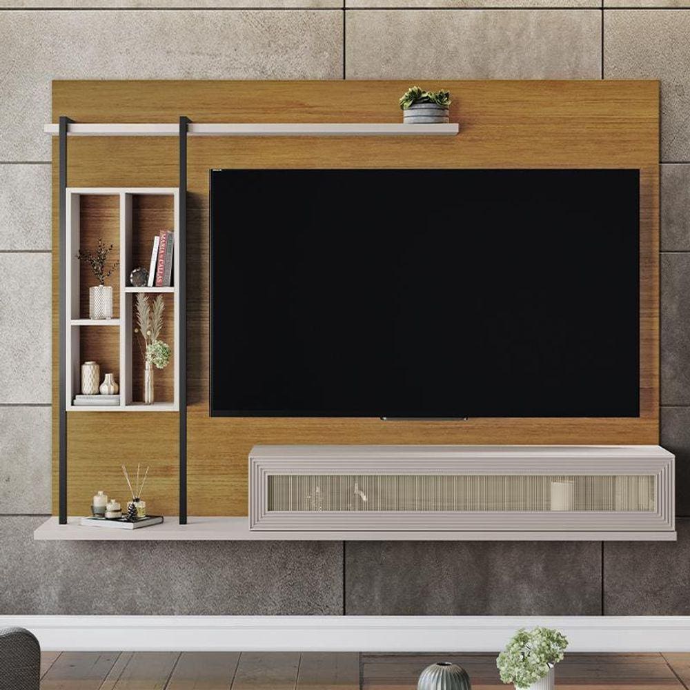 Painel TV Autentico Sala 60 Polegadas com 1 Porta Basculante
