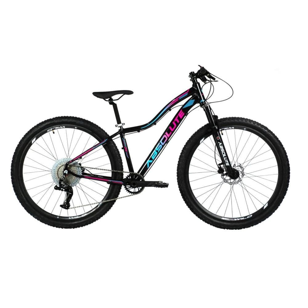 Bicicleta Aro 29 Absolute Hera Feminina 12v Garfo Trava no Guidão Freios Hidráulicos 1x12 - Preto