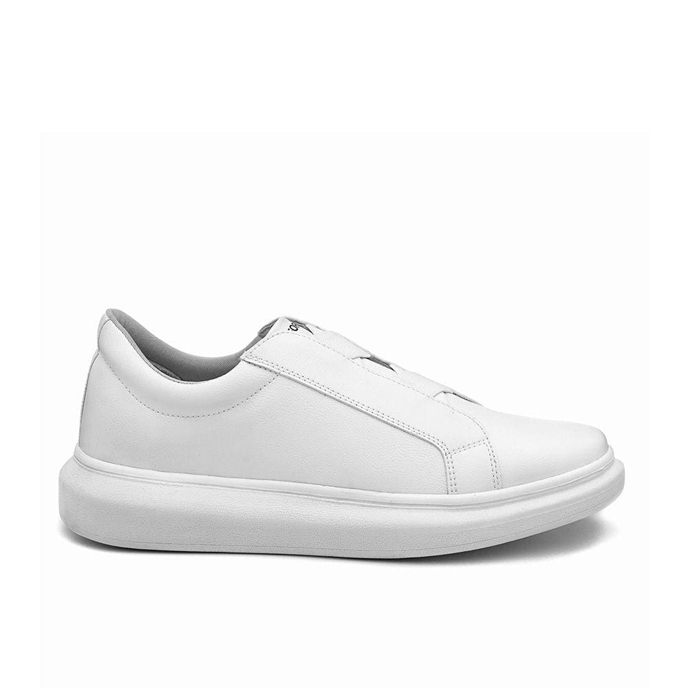 Calçado Masculino Sola Alta Tênis Casual Linha Premium All White Confortável Versátil Moderno