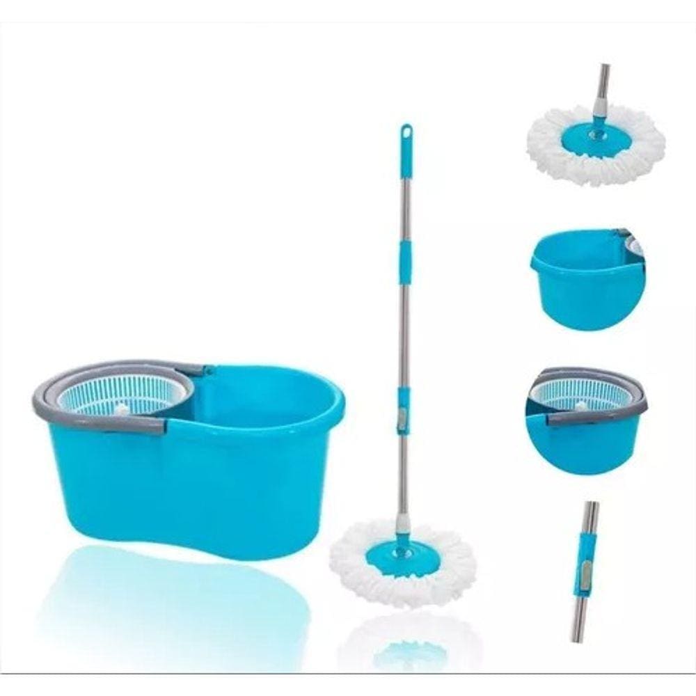 Balde Spin Mop 360 Com Esfregao 6 Litros 123 Clean