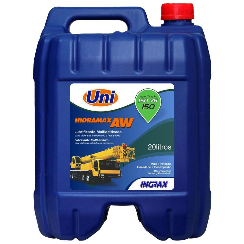 Óleo Mineral Multiaditivado Hidramax Aw 150 20 Litros Ingrax