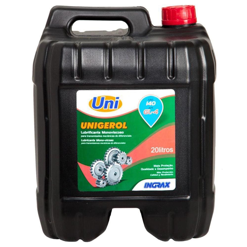 Óleo Mineral Ingrax Unigerol 140 Monoviscoso 20 Litros