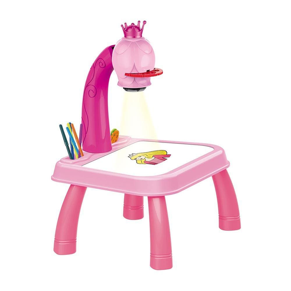 Mesa Divertida Das Princesas Projetora De Desenhos - Dm Toys 6419