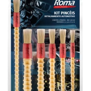 Kit Pincéis Roma Detalhamento Automotivo