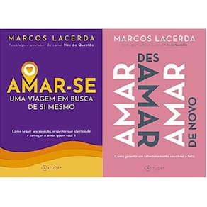 Kit 2 Livros Marcos Lacerda Amar-Se Uma Viagem/Amar Desamar