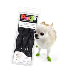 Sapatinho Para Pet Cachorro Pawz Bota Preta Tam Pppp - 4Un