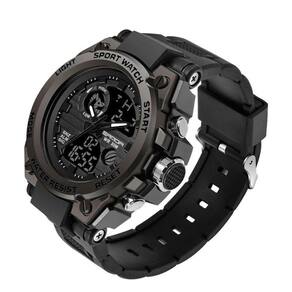 Relógio Masculino Digital Preto Design Led À Prova D`Água.