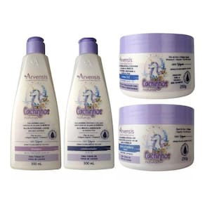 Kit Arvensis Cachinhos Sh. Cond. Mascara 2X1 Geleia Forte